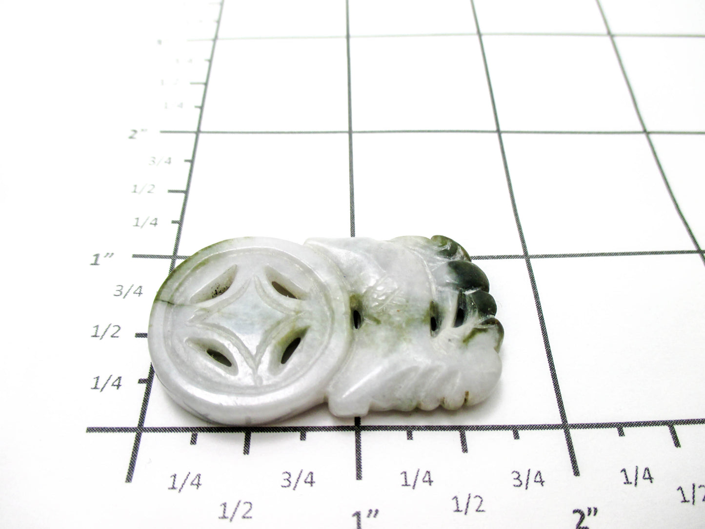 Jade Pendant 20th Century PiXiu Carving