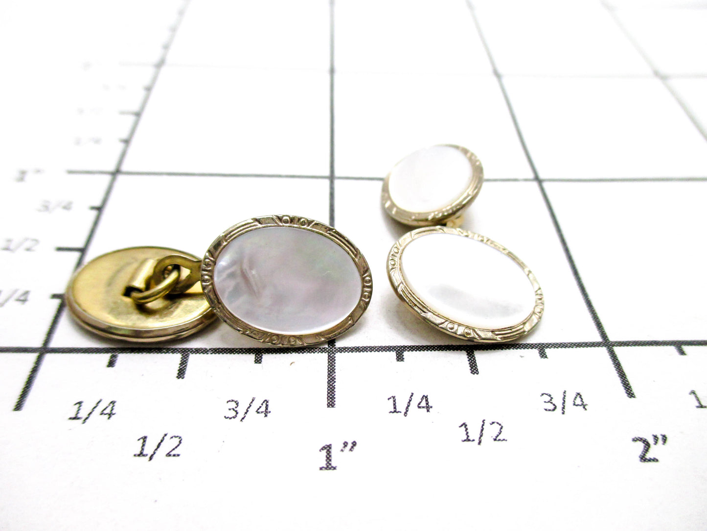 1930s Mother of Pearl Cufflinks