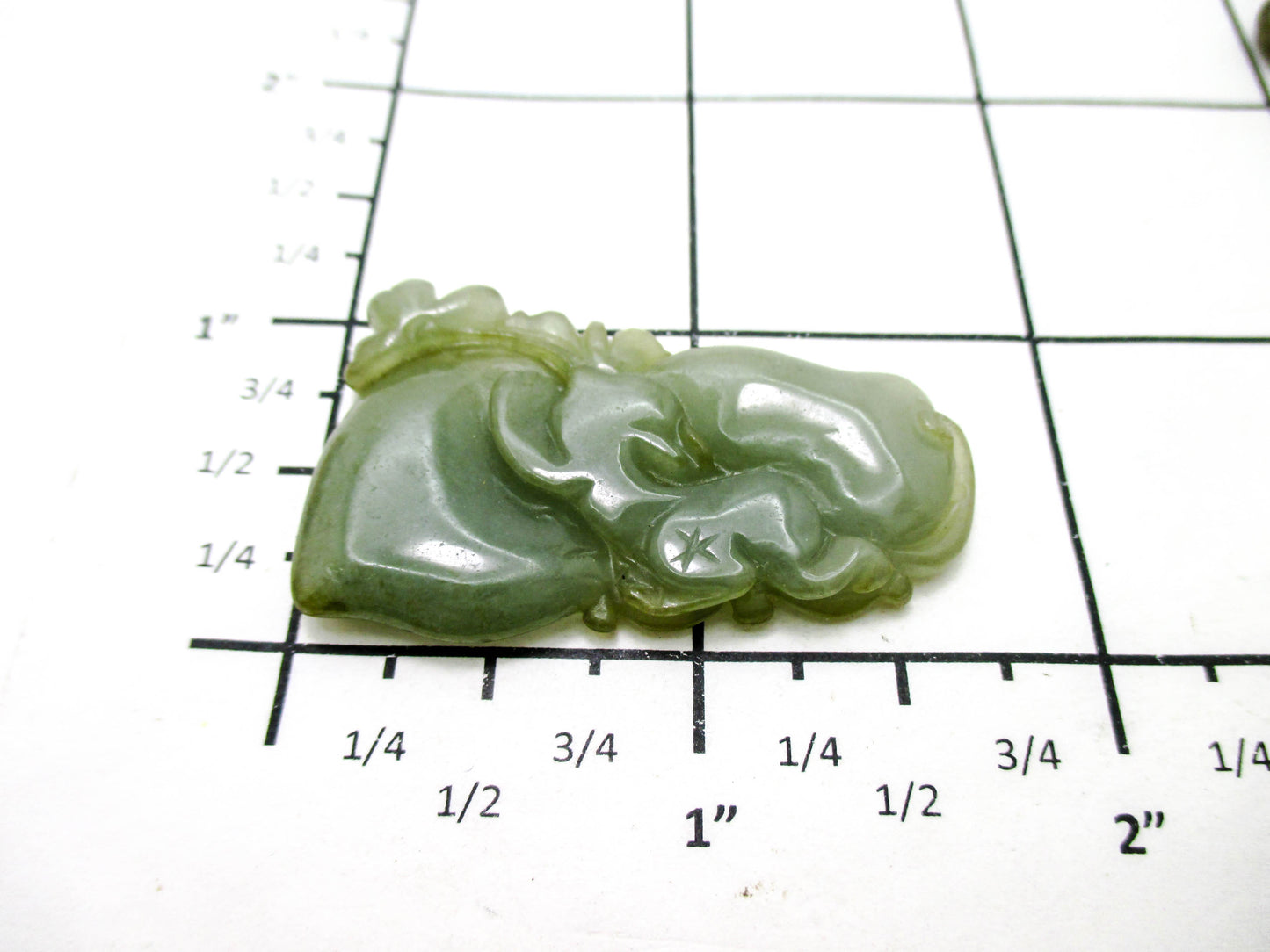 Jade Pendant - 20th Century Peach Cluster