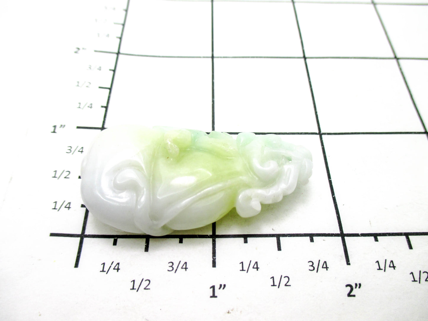 Jade Pendant - 20th Century Gourd and Rodent Carving