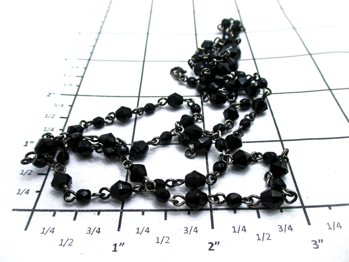 Black Mourning Style Necklace