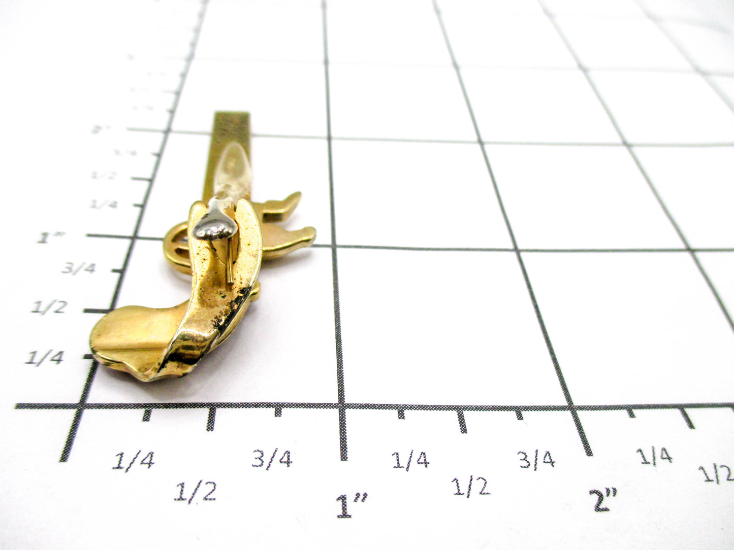 Pistol Tie Clip - Flintlock Derringer Fashion Jewelry