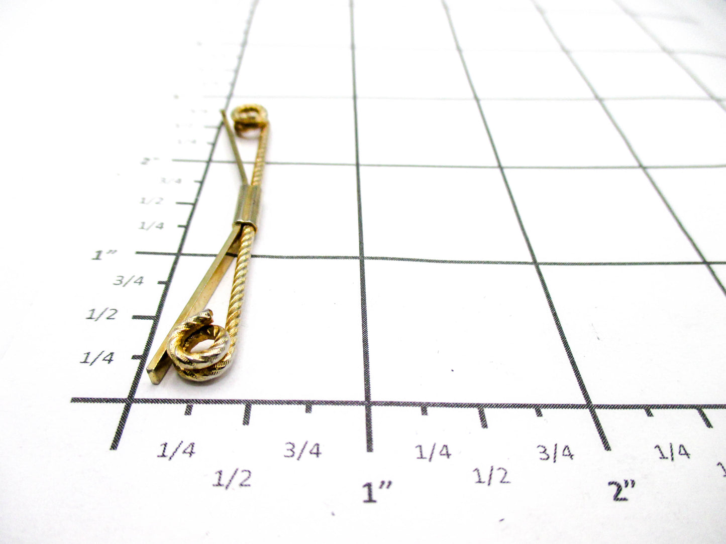 Vintage Collar Bar - Textured Twisted Bar Style - 2 1/2" Long