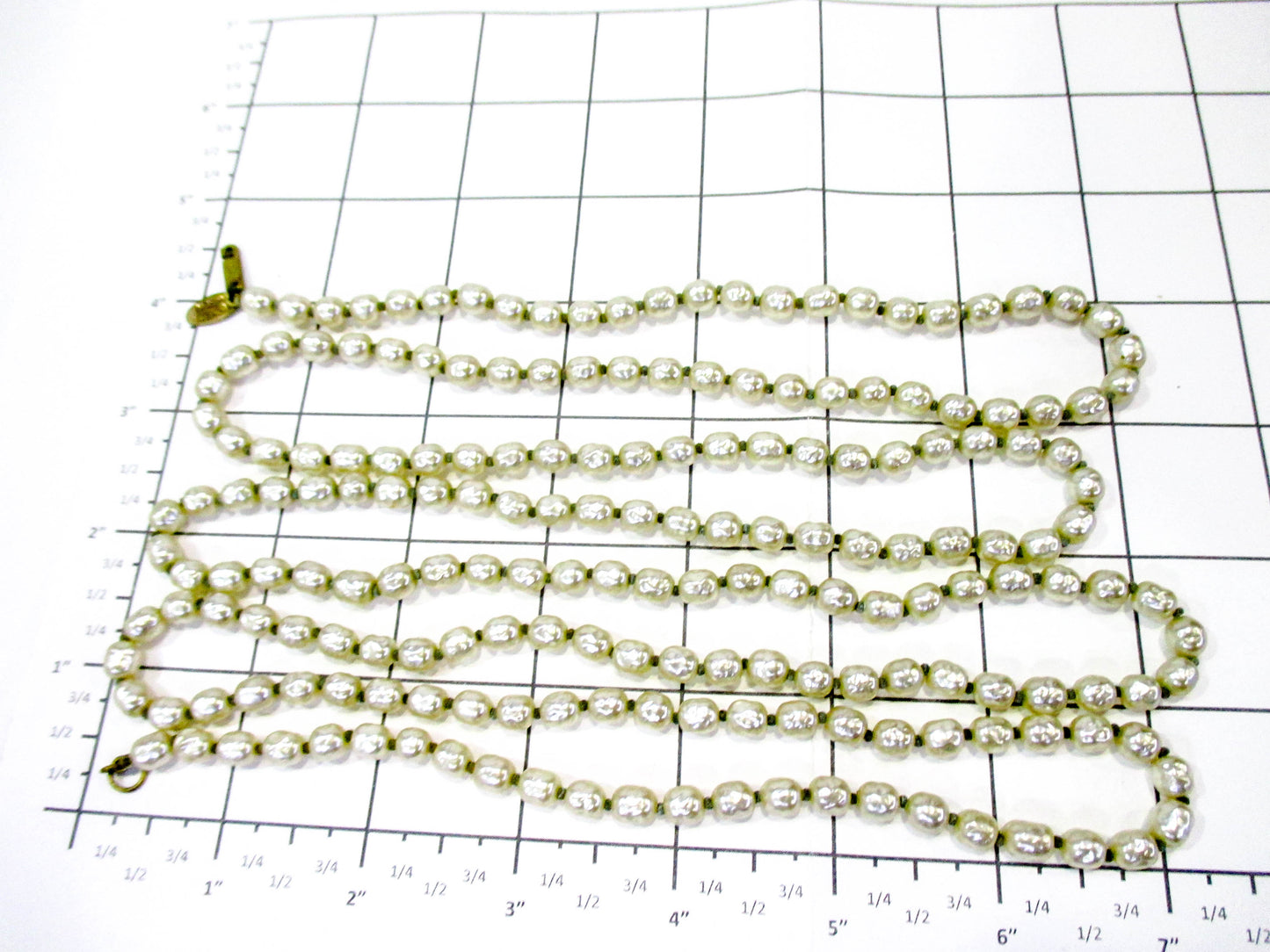 Miriam Haskell Pearl Necklace - Long Flapper Style