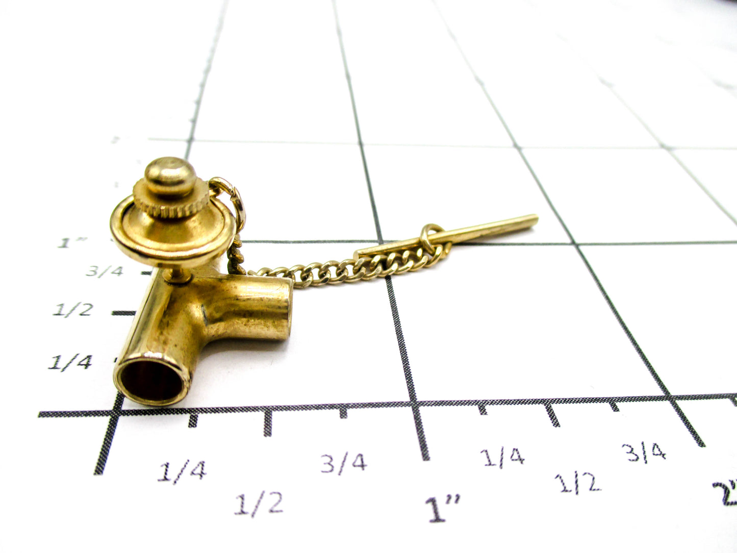 Pipe Tee Vintage Lapel Pin - Vintage Tradesman Jewelry