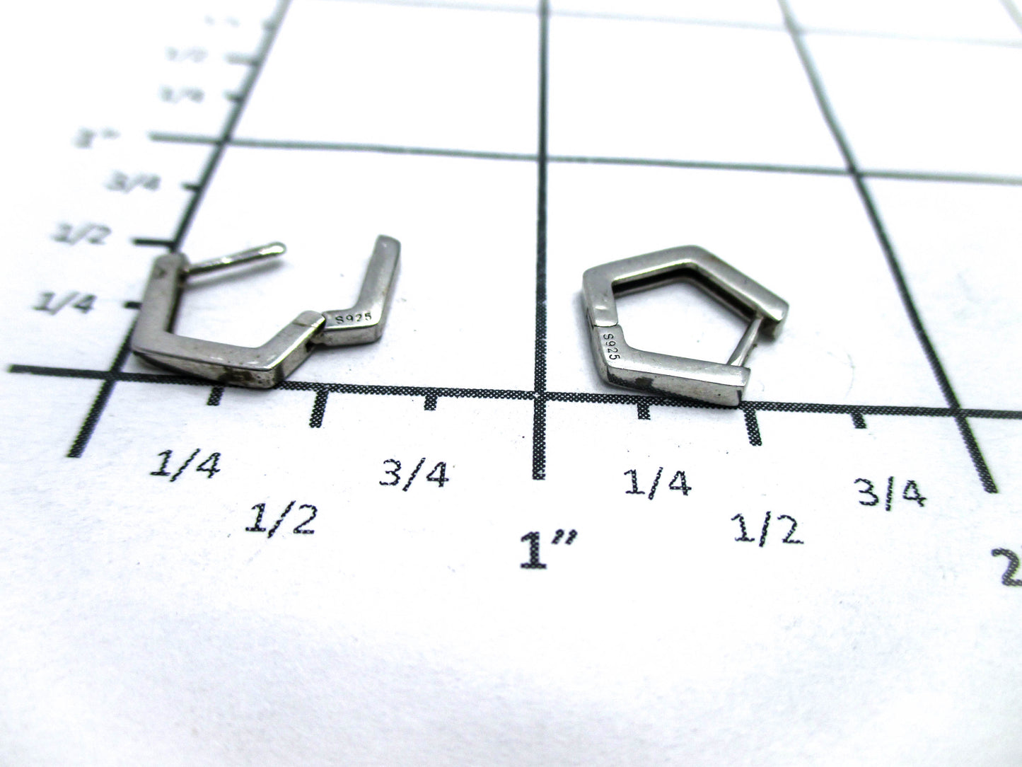 Sterling Silver Small Huggie Earrings