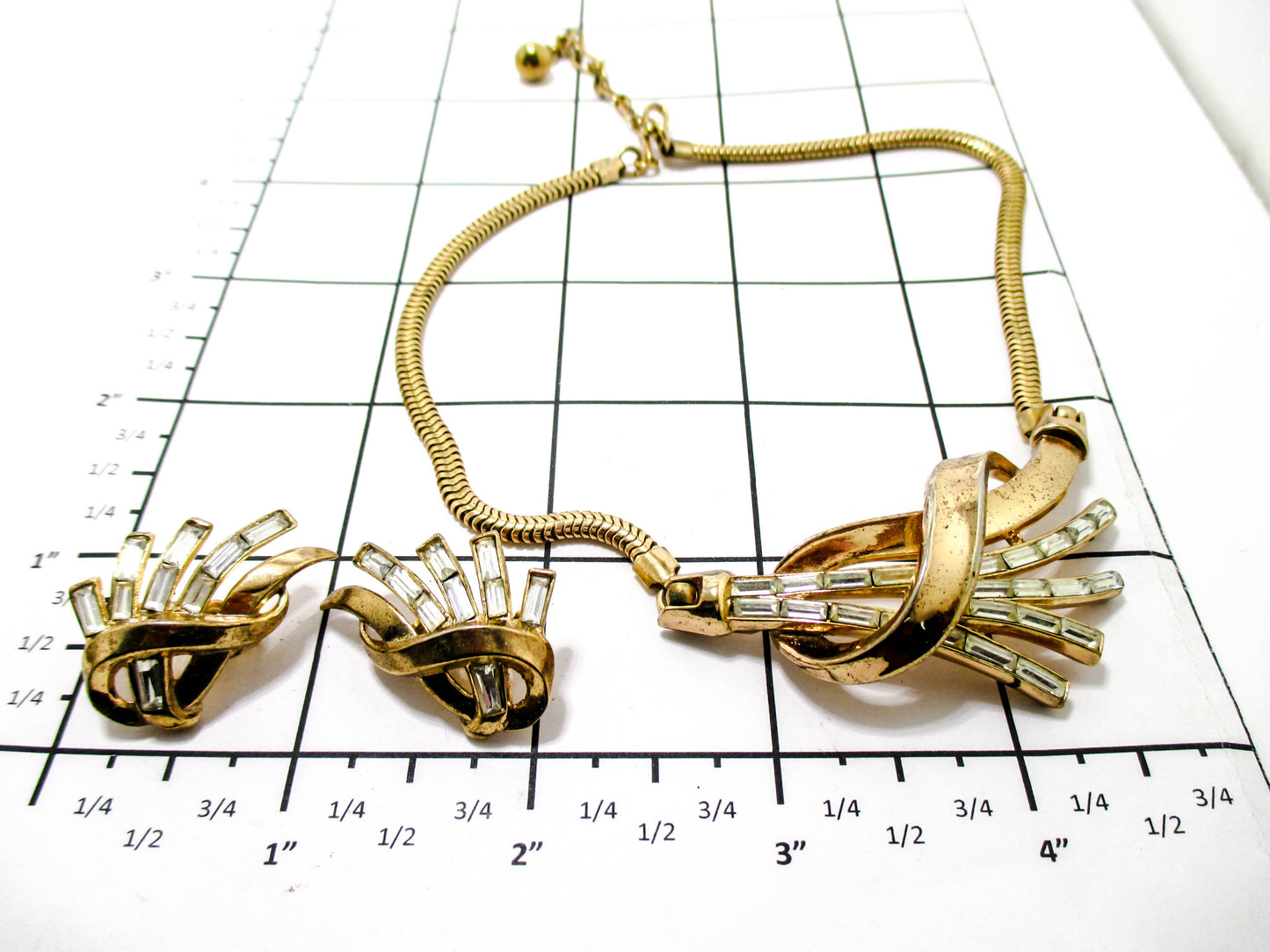 Trifari Jewelry Set - Necklace and Earrings