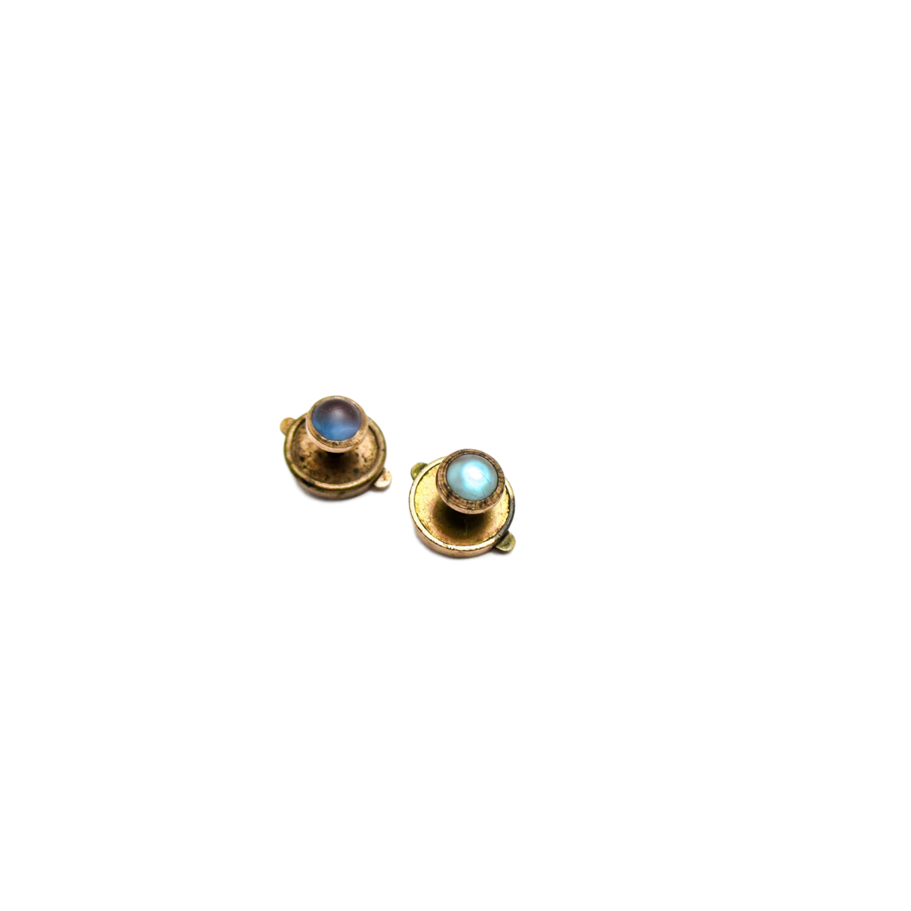 1880s Victorian Saphiret Studs - Dated 1879 - The Real Deal