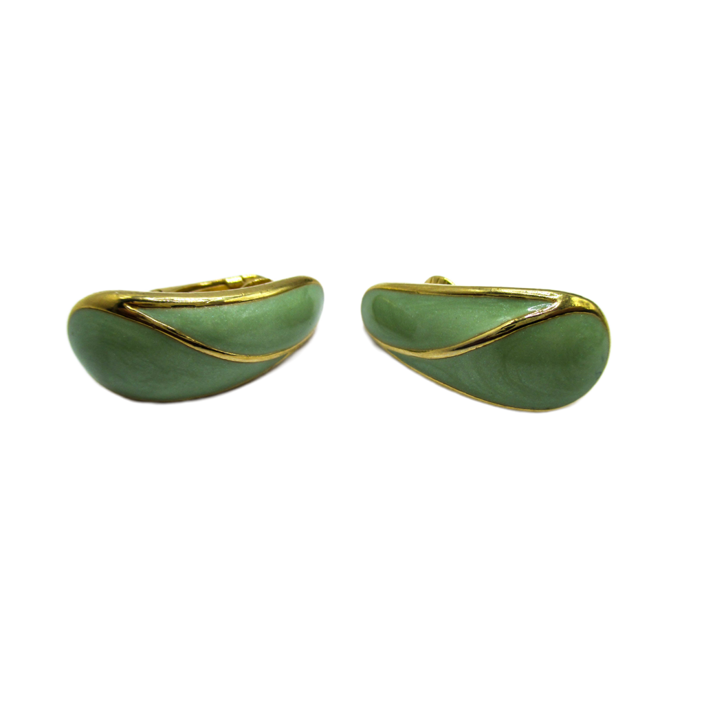 1980s Trifari Ear Clips - Clip-on Earrings by Late Century Trifari