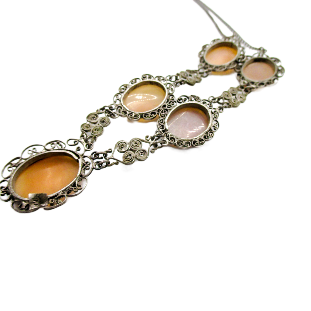 Mid 20th Century Cameo Necklace - WWII Souvenir