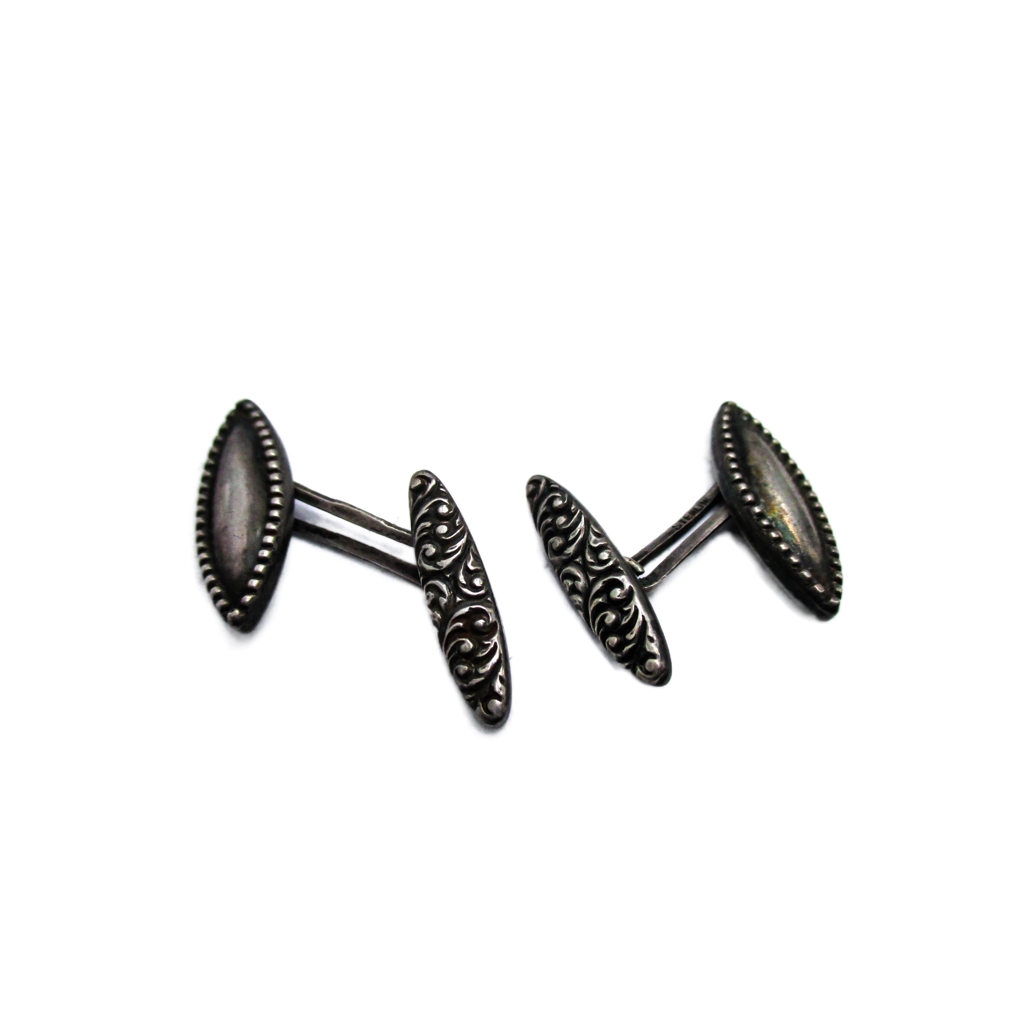 Antique Sterling Cufflinks - 125 Years of Beautiful