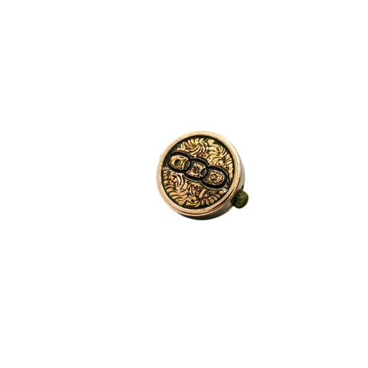 Antique Odd Fellow Jewelry - Taille Dépargne 3 Ring Sud