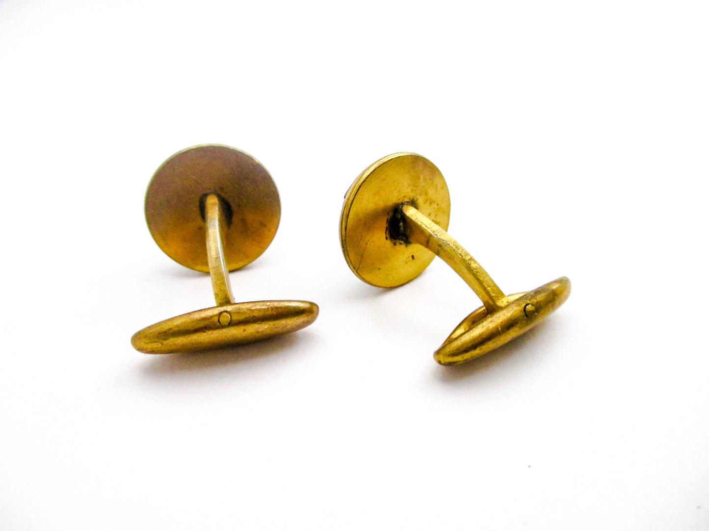Vintage Sporrong Sweden Three Crown Enamel Cufflinks