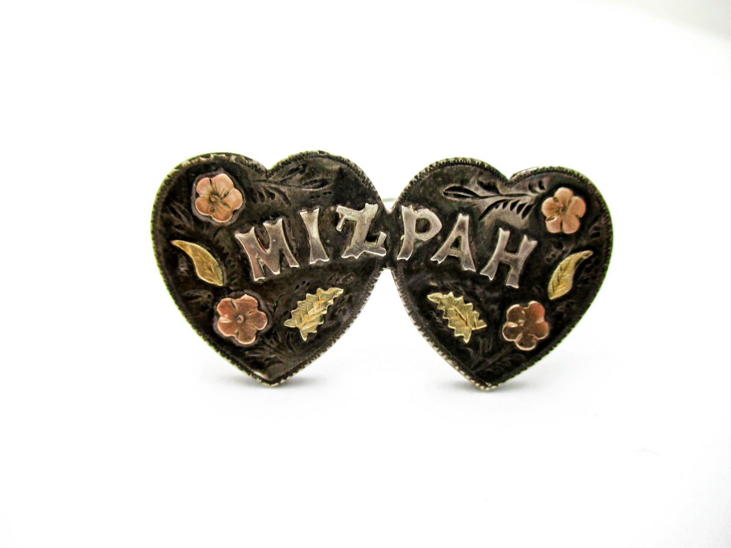 Antique Sterling MIZPAH Sweetheart Brooch - 1891 Birmingham Date