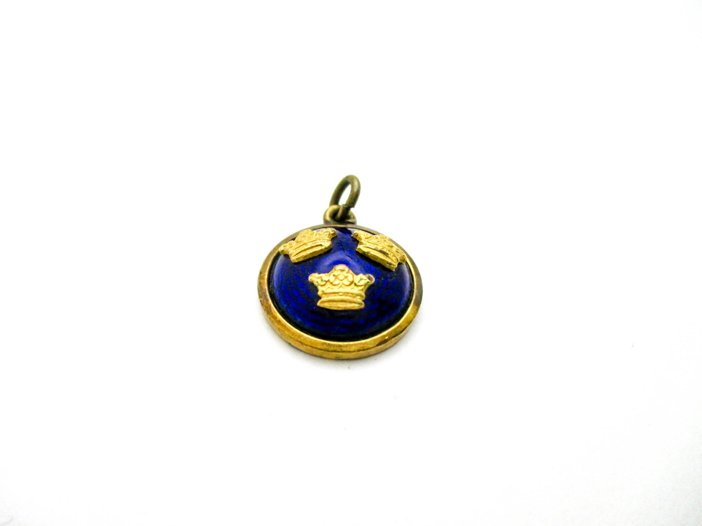 Vintage Sporrong Sweden Royal Three Crown Enamel Charm