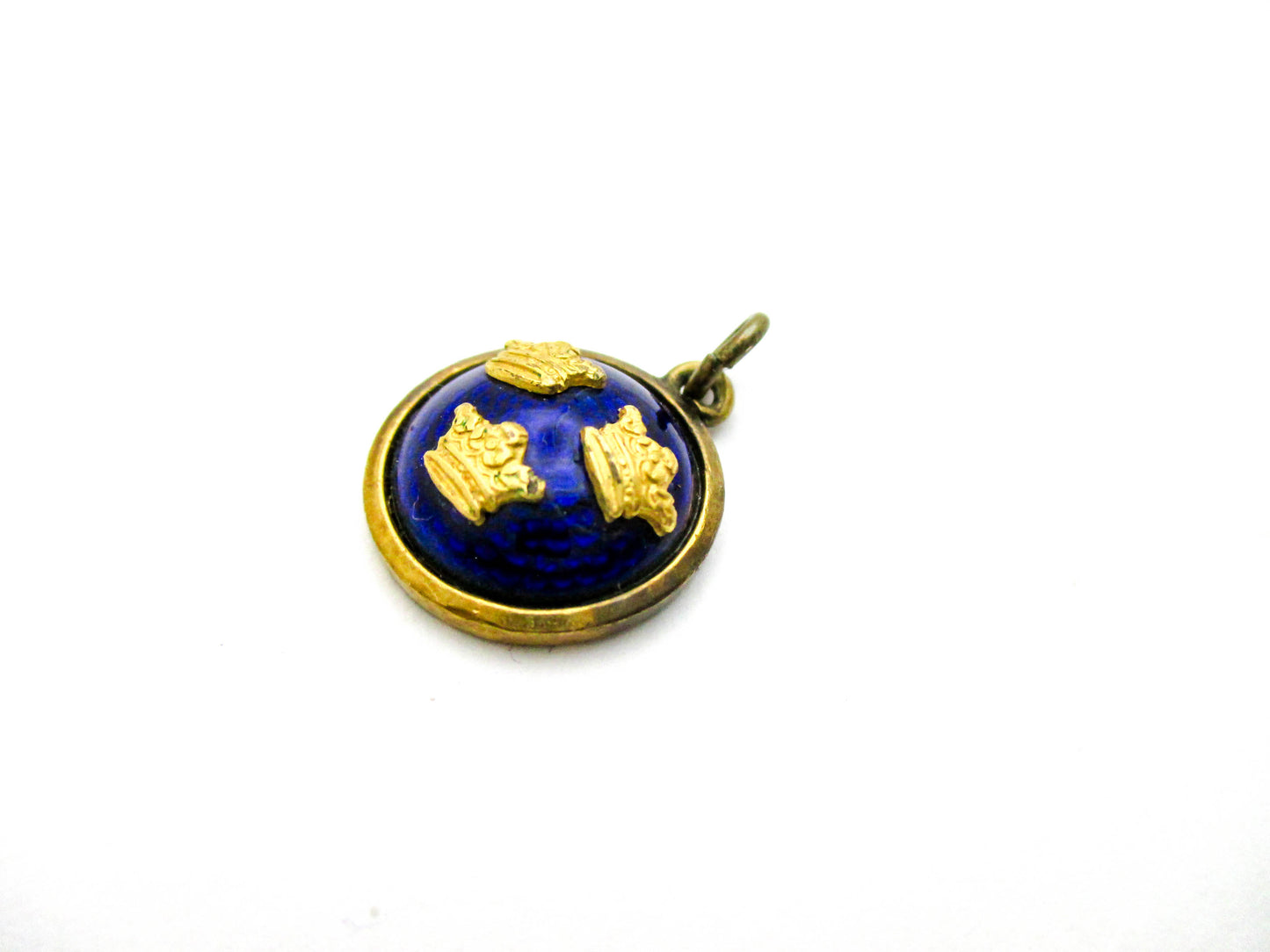 Vintage Sporrong Sweden Royal Three Crown Enamel Charm