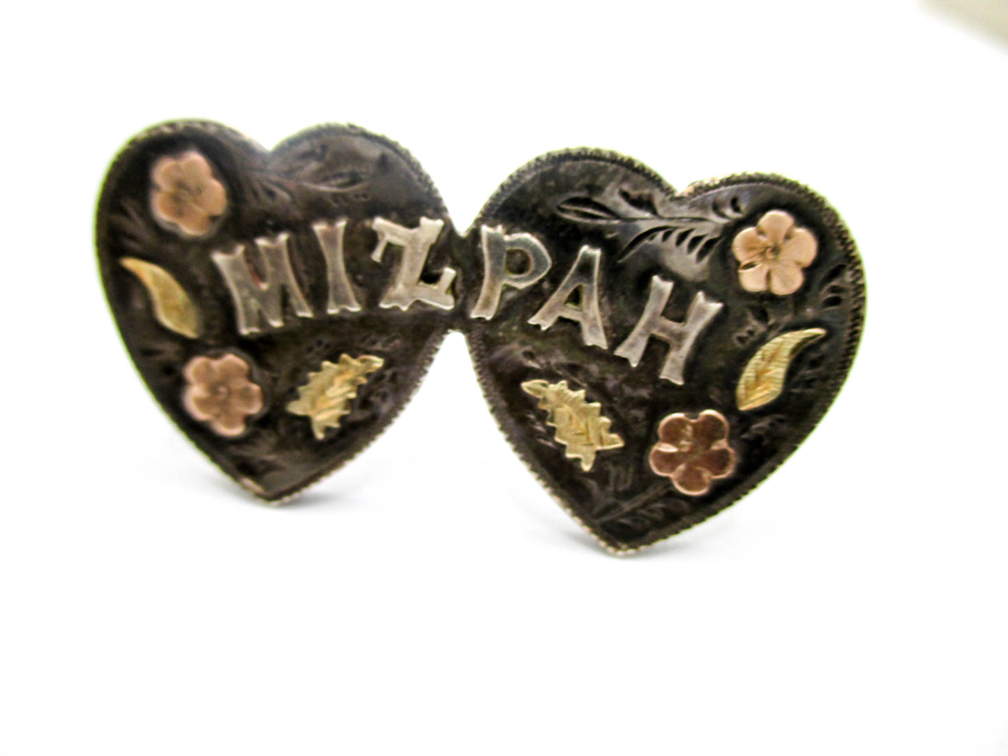 Antique Sterling MIZPAH Sweetheart Brooch - 1891 Birmingham Date