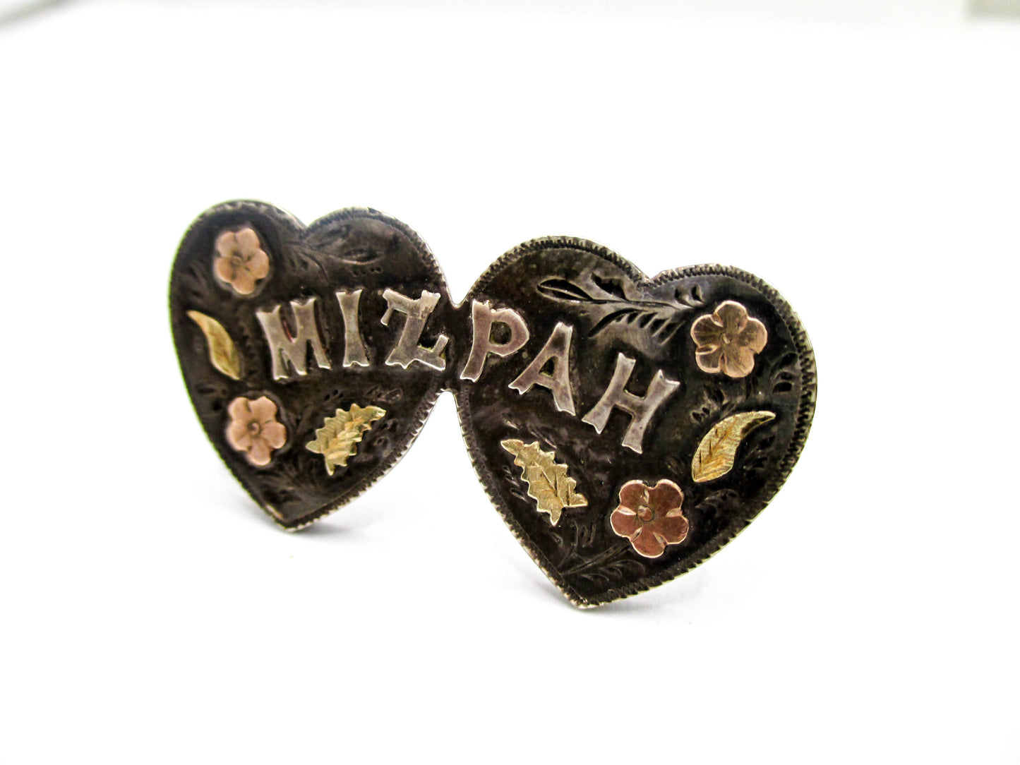Antique Sterling MIZPAH Sweetheart Brooch - 1891 Birmingham Date