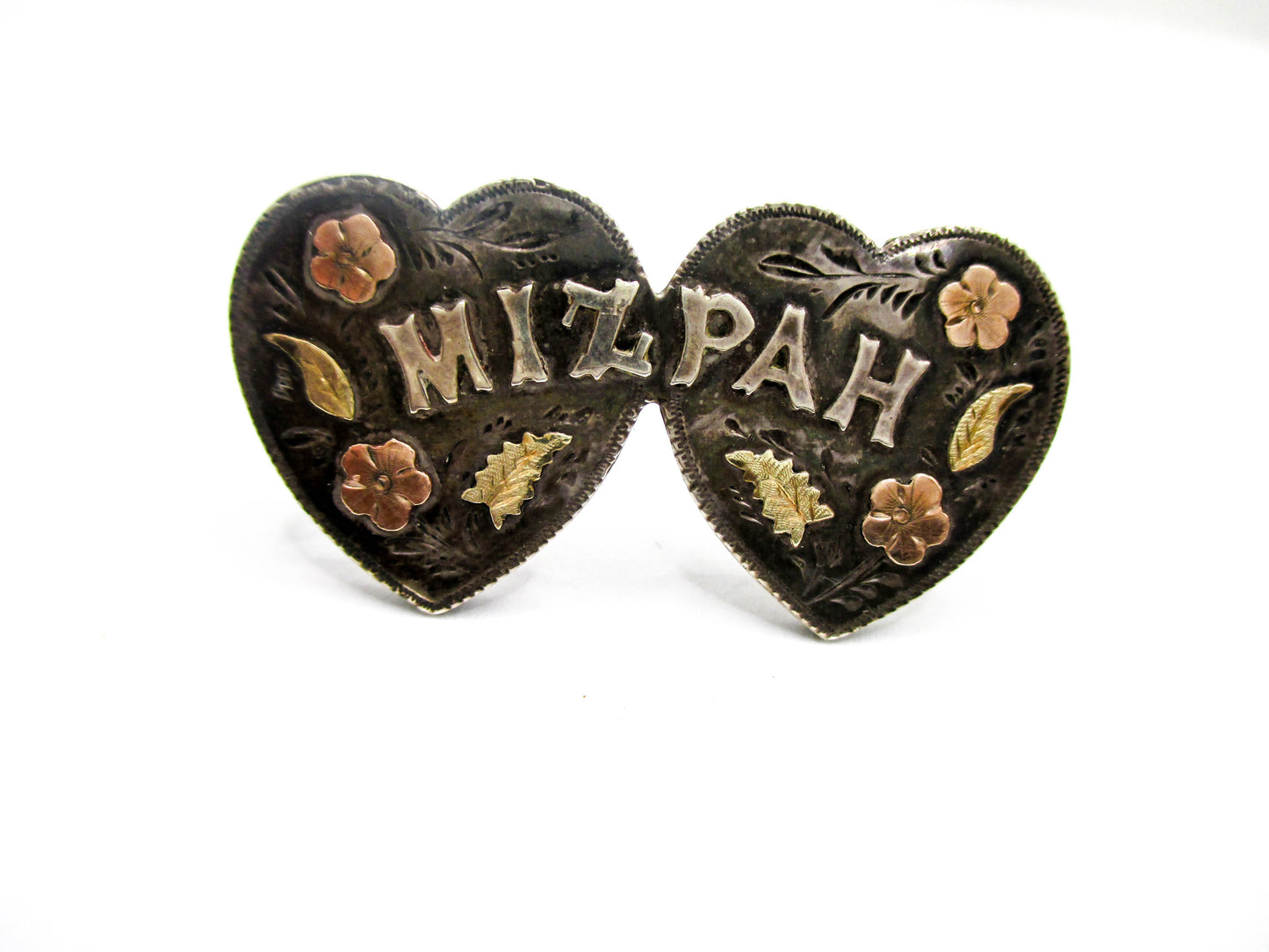 Antique Sterling MIZPAH Sweetheart Brooch - 1891 Birmingham Date