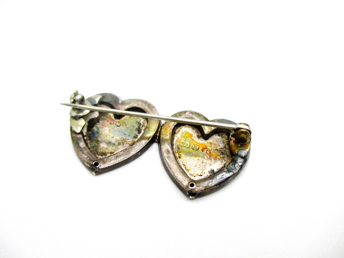 Antique Sterling MIZPAH Sweetheart Brooch - 1891 Birmingham Date