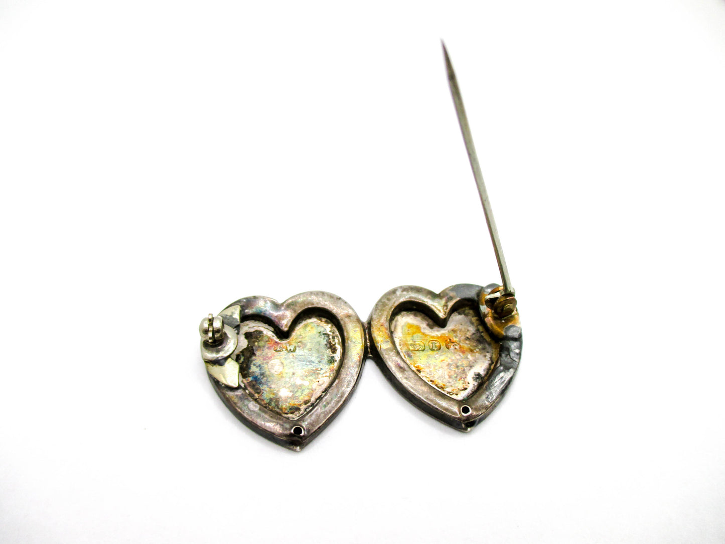 Antique Sterling MIZPAH Sweetheart Brooch - 1891 Birmingham Date