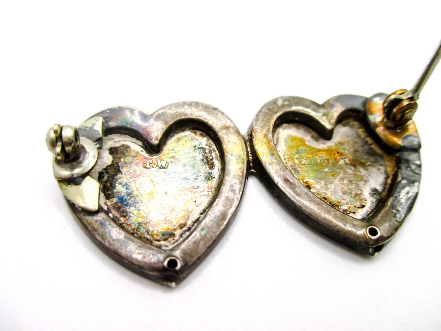 Antique Sterling MIZPAH Sweetheart Brooch - 1891 Birmingham Date