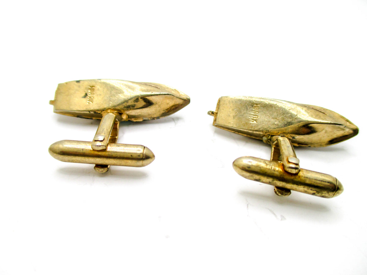 Chris Craft Style Boat Cufflinks made by SWANK