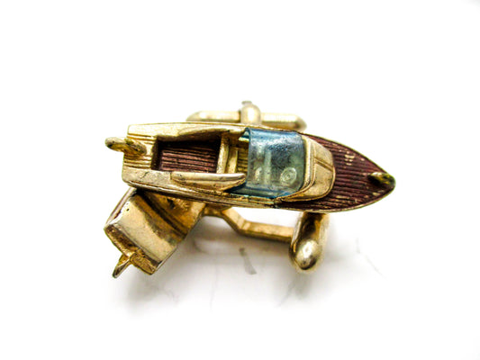 Chris Craft Style Boat Cufflinks made by SWANK
