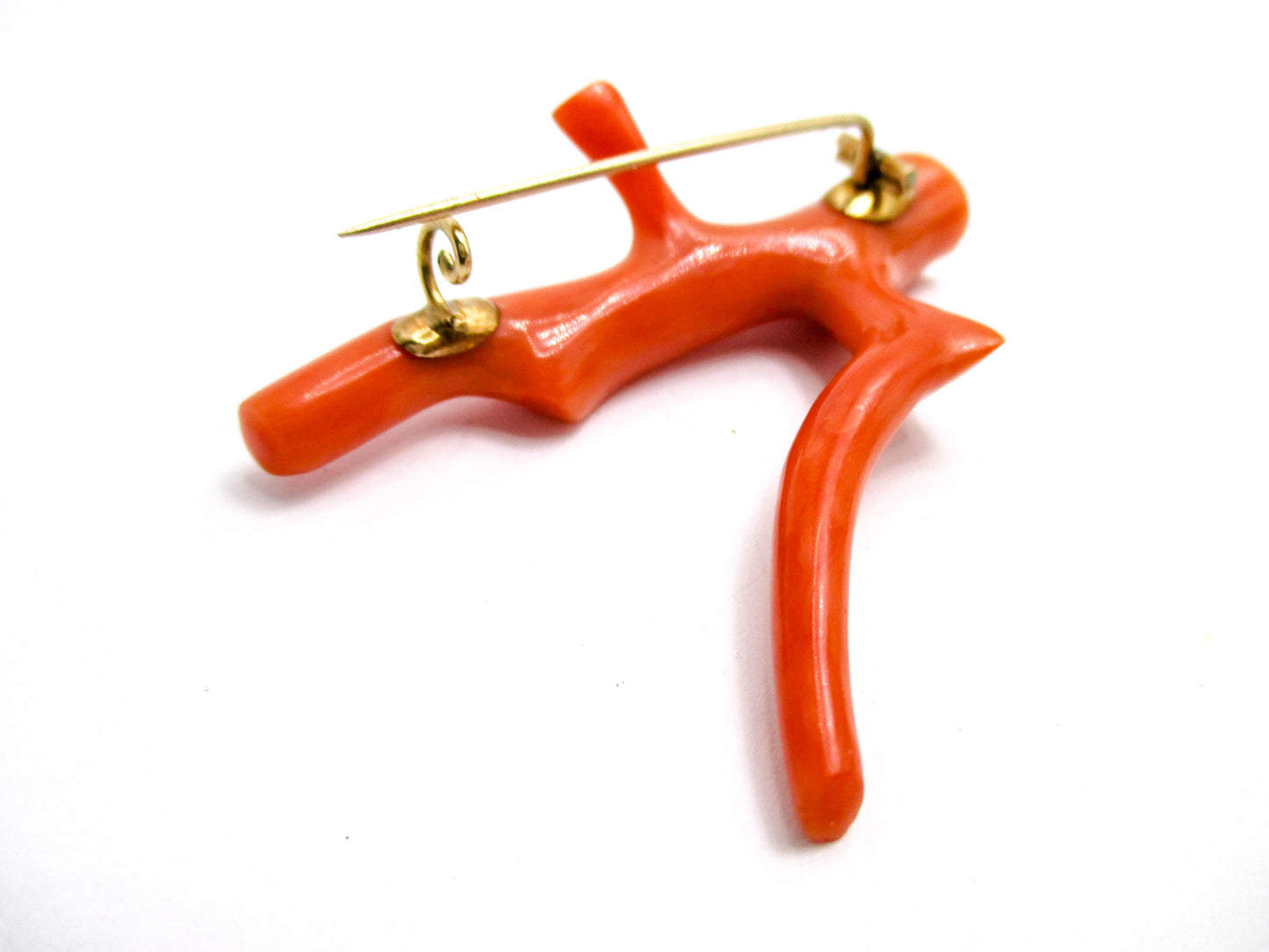 An Amazing Victorian Coral Branch Brooch Pin
