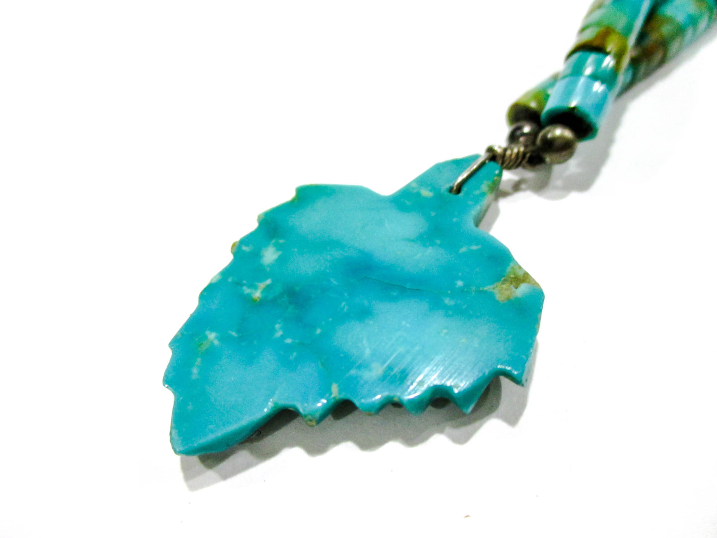 Handcrafted Turquoise Heishi Pendant Necklace