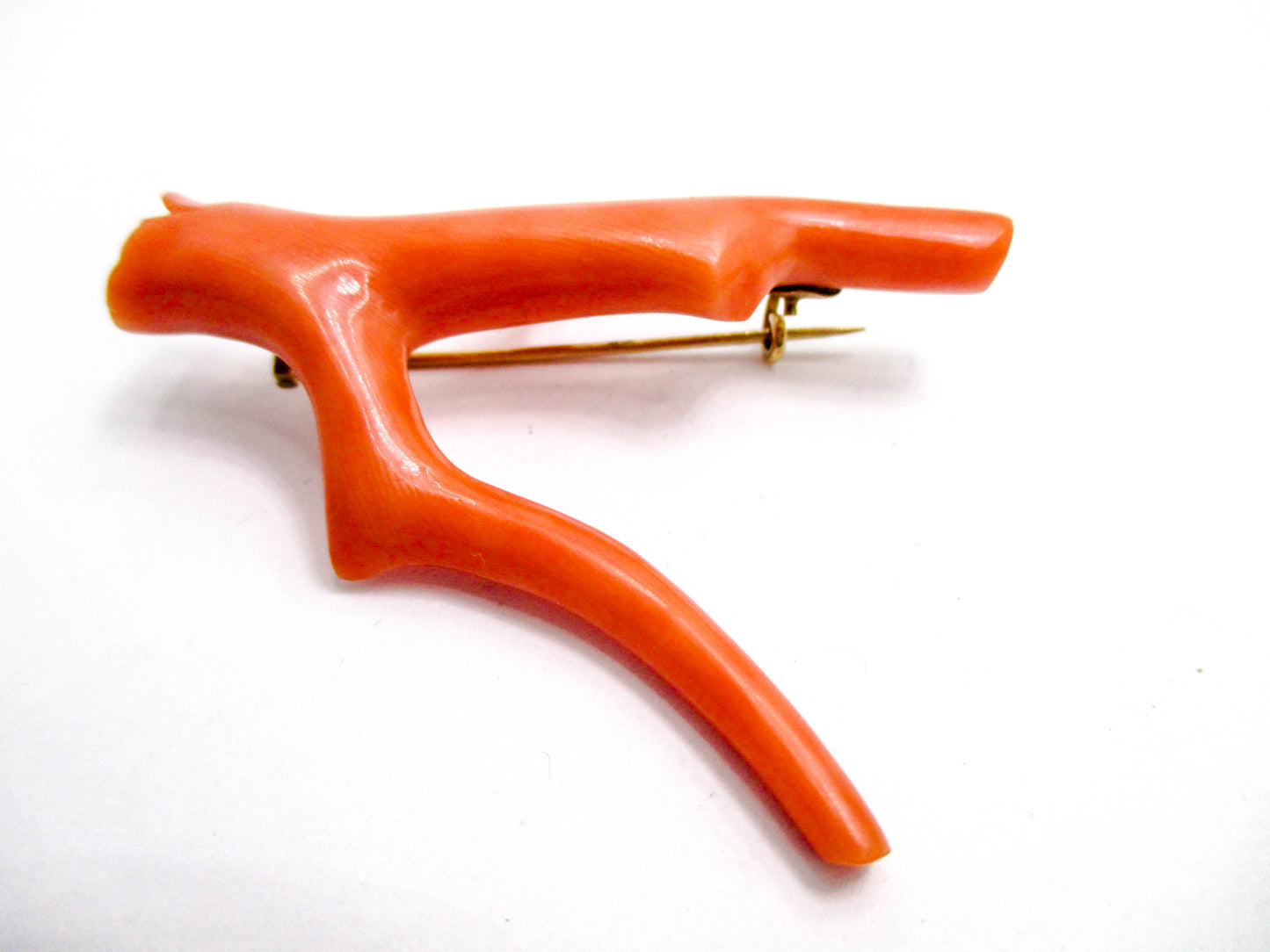 An Amazing Victorian Coral Branch Brooch Pin