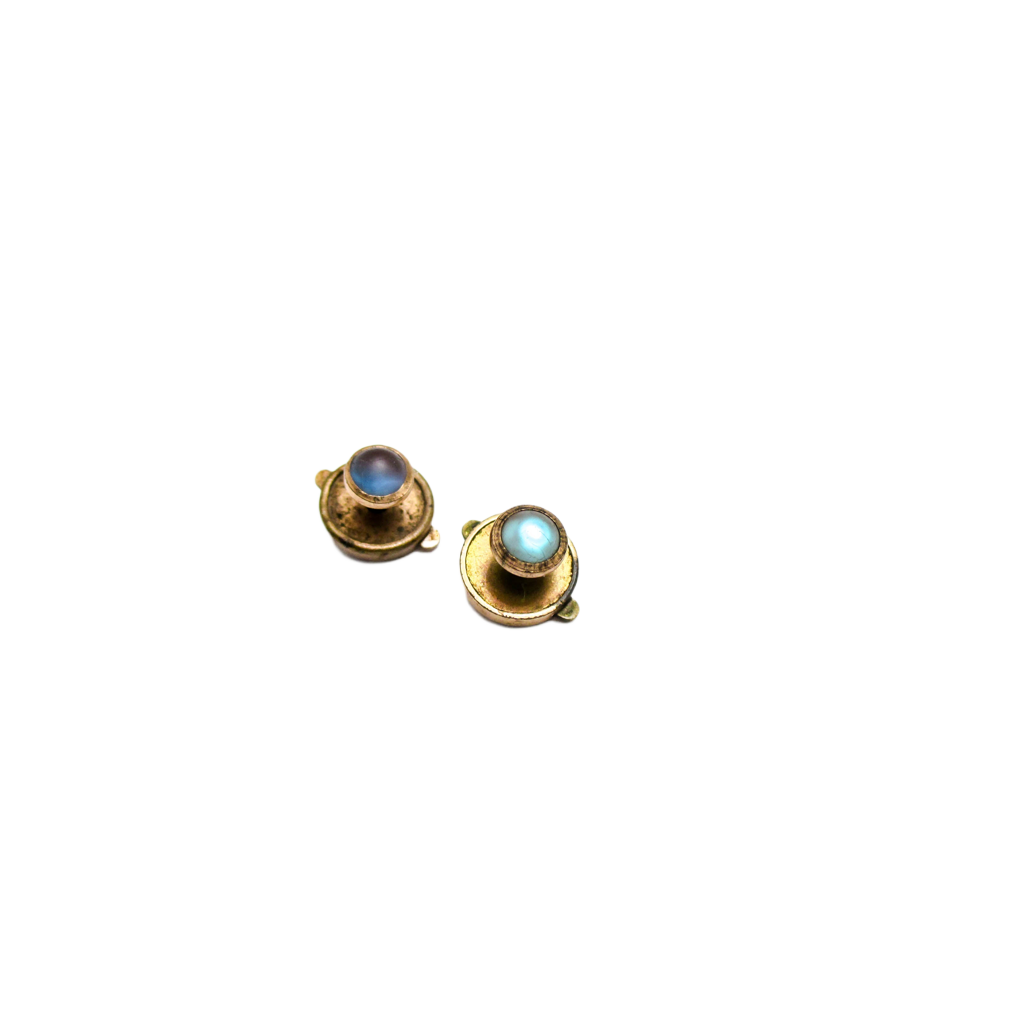 1880s Victorian Saphiret Studs - Dated 1879 - The Real Deal