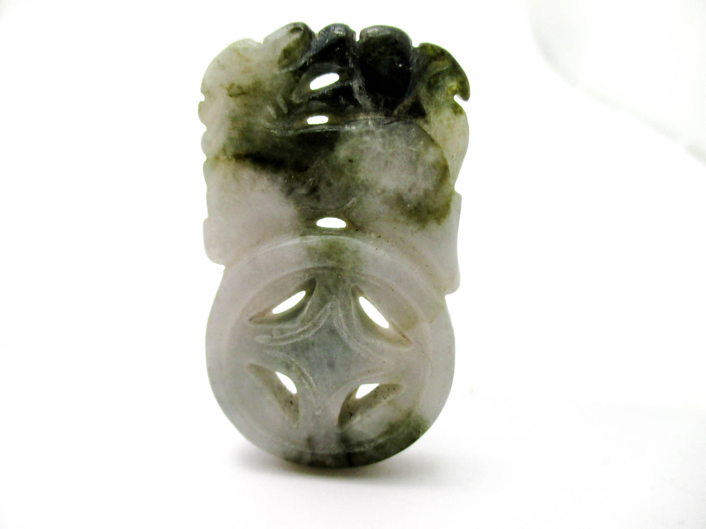 Jade Pendant 20th Century PiXiu Carving