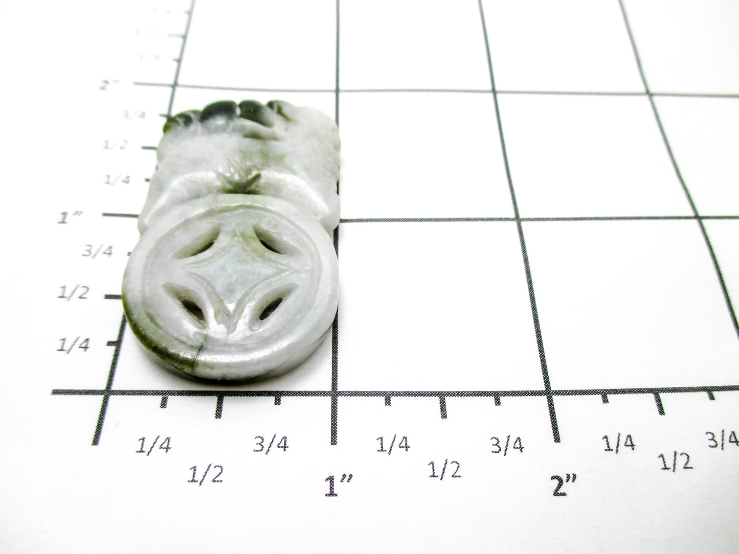 Jade Pendant 20th Century PiXiu Carving