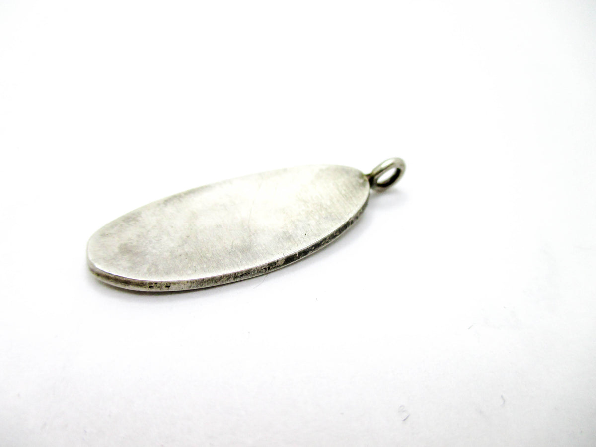 Small Hopi Inlay Silver Pendant