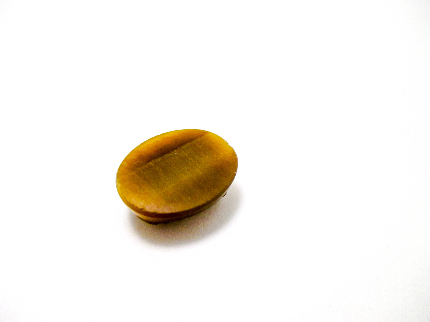 Vintage Cameo Carved Tiger's eye Double Male Profile - Oval Shape and Loose