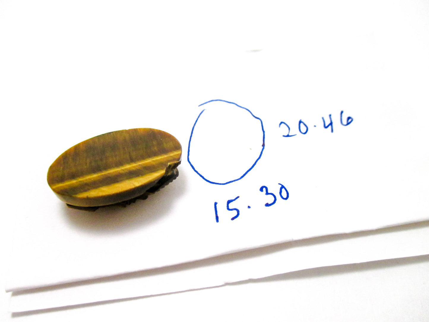 Loose Cameos Tiger’s Eye Damaged and Chipped Lot of 2