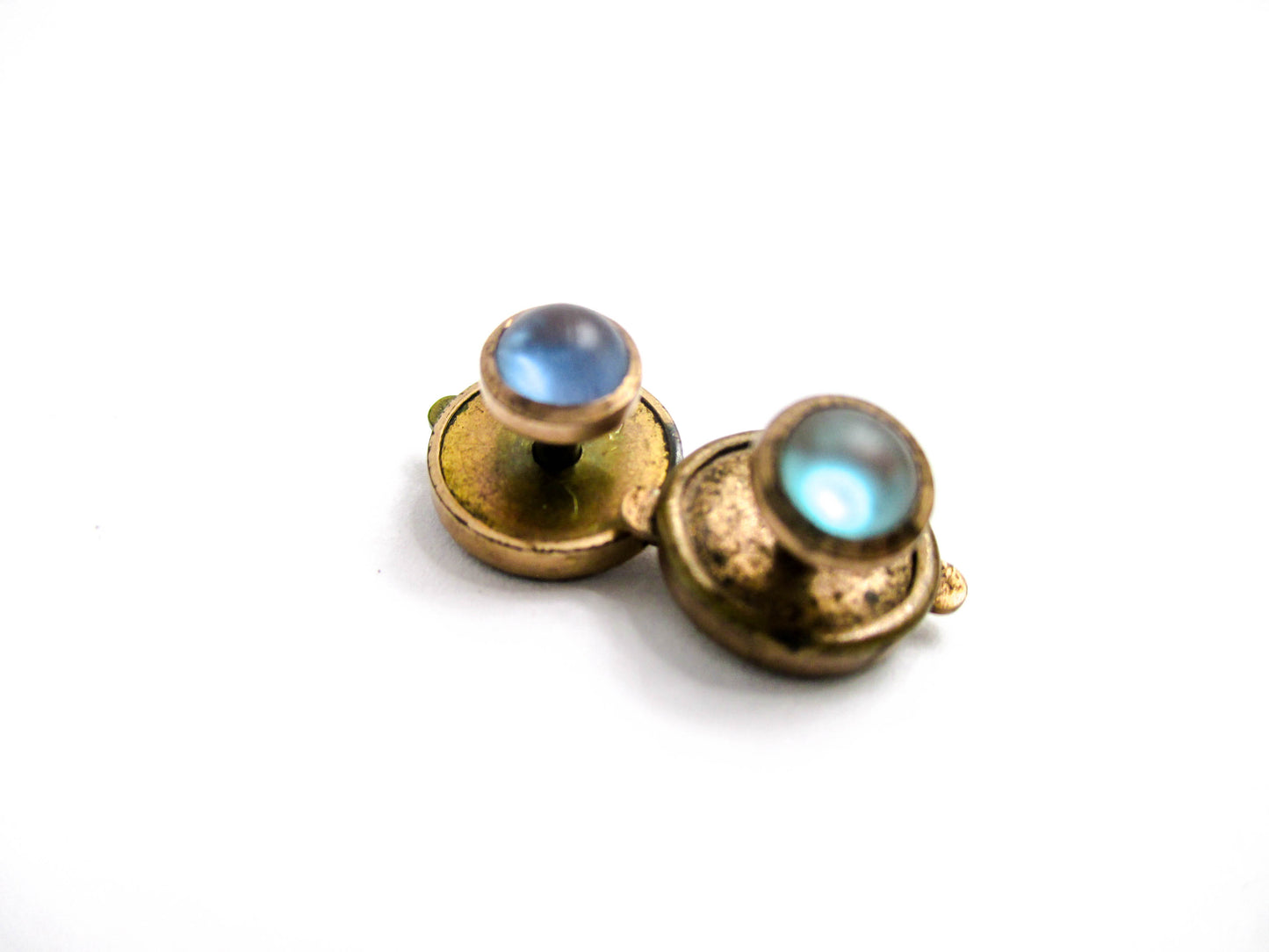 Victorian Saphiret Studs - Dated 1879 - The Real Deal