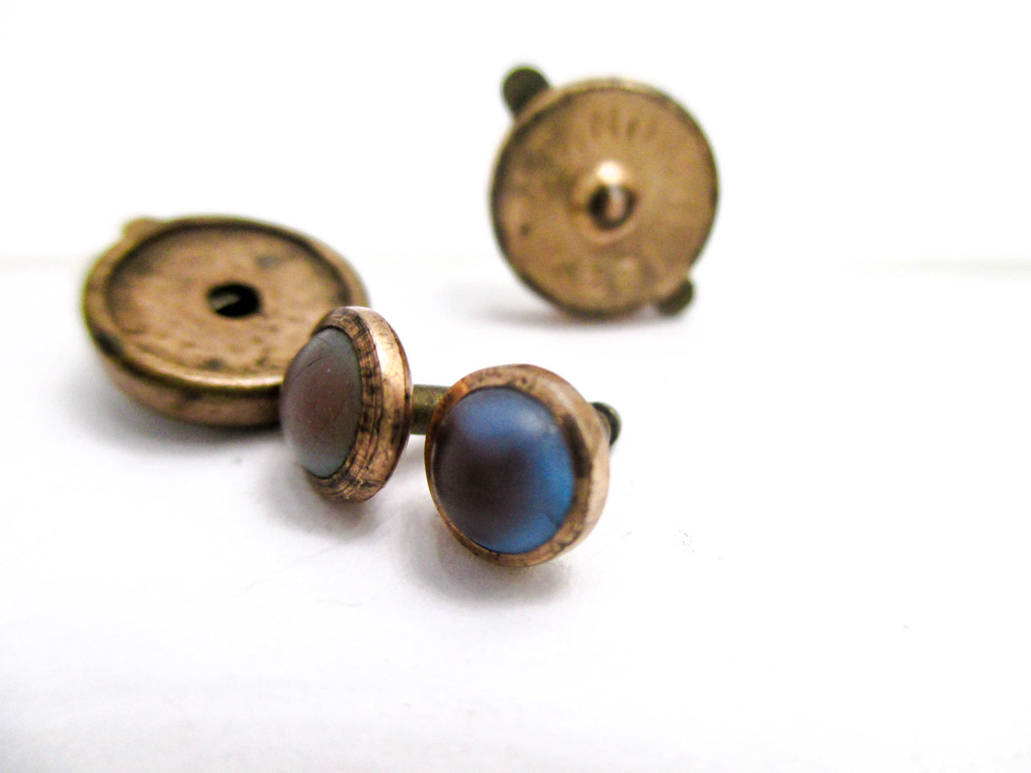 Victorian Saphiret Studs - Dated 1879 - The Real Deal