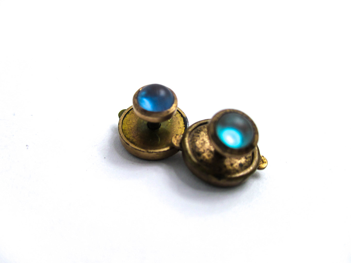 Victorian Saphiret Studs - Dated 1879 - The Real Deal