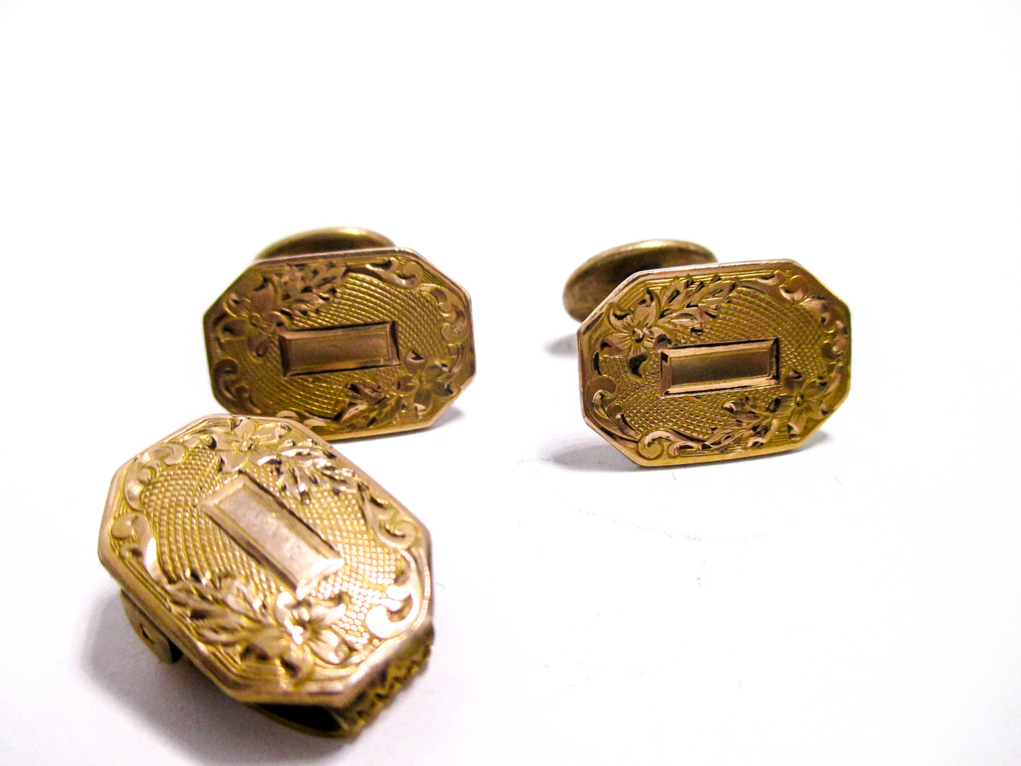 Antique Men's Dress Set - Cufflinks and Tie Clip