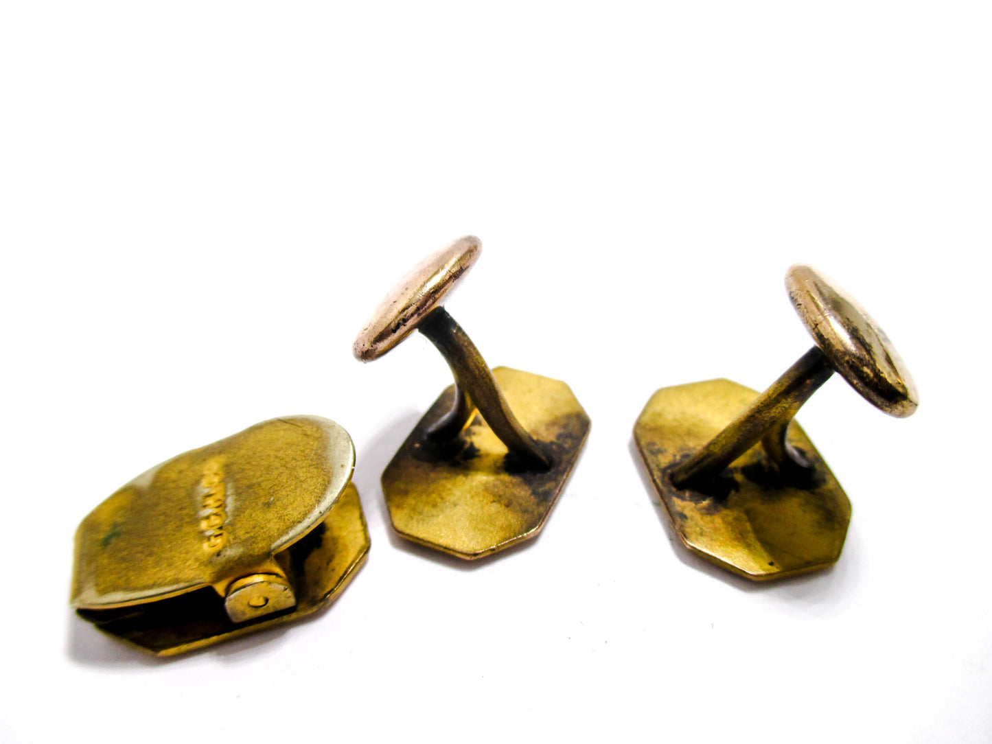 Antique Men's Dress Set - Cufflinks and Tie Clip