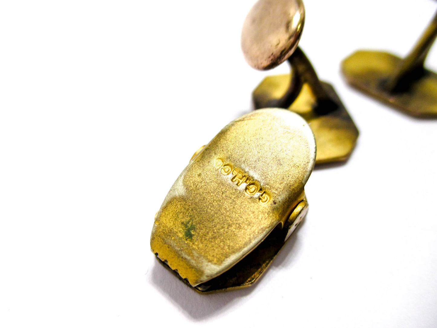 Antique Men's Dress Set - Cufflinks and Tie Clip