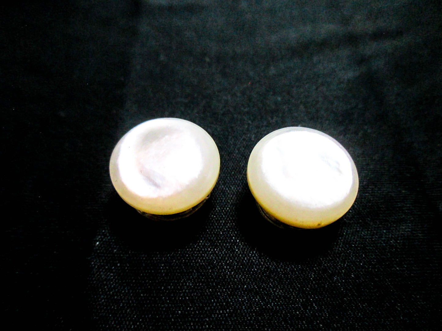 1880s Cuff Buttons - Victorian Mother of Pearl Jewelry