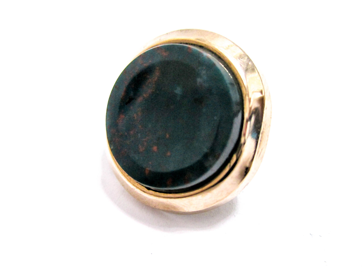 Victorian Bloodstone Cuff Buttons - 1880s Men's Jewelry