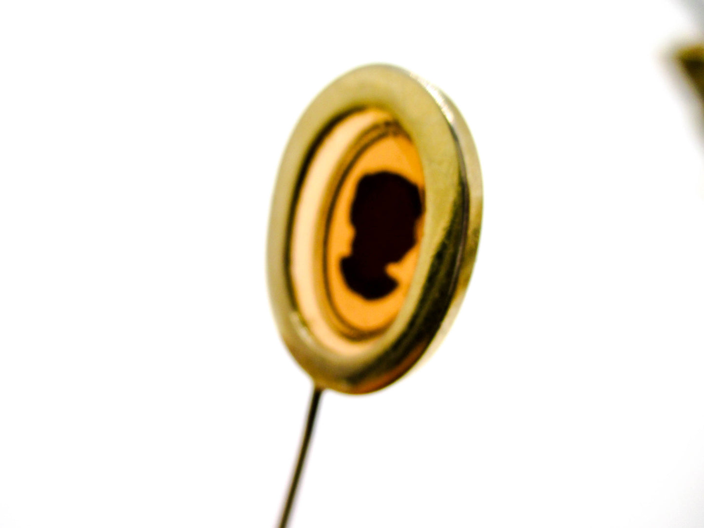Vintage Cameo Glass Stick Pin - Could She Be Juliana D&E?