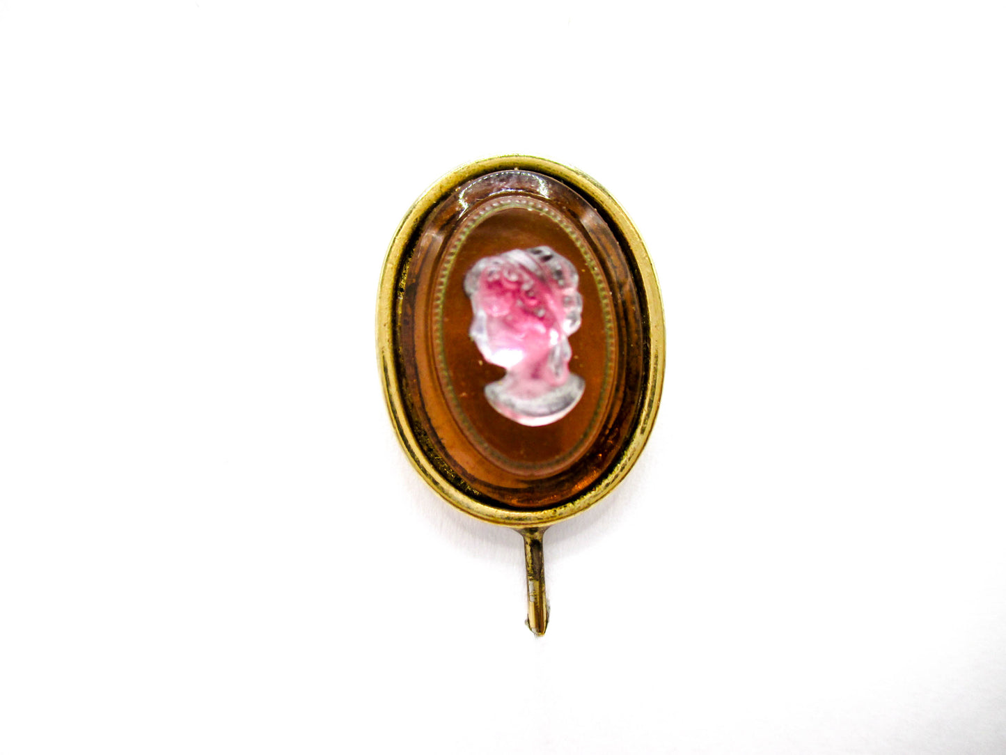 Vintage Cameo Glass Stick Pin - Could She Be Juliana D&E?