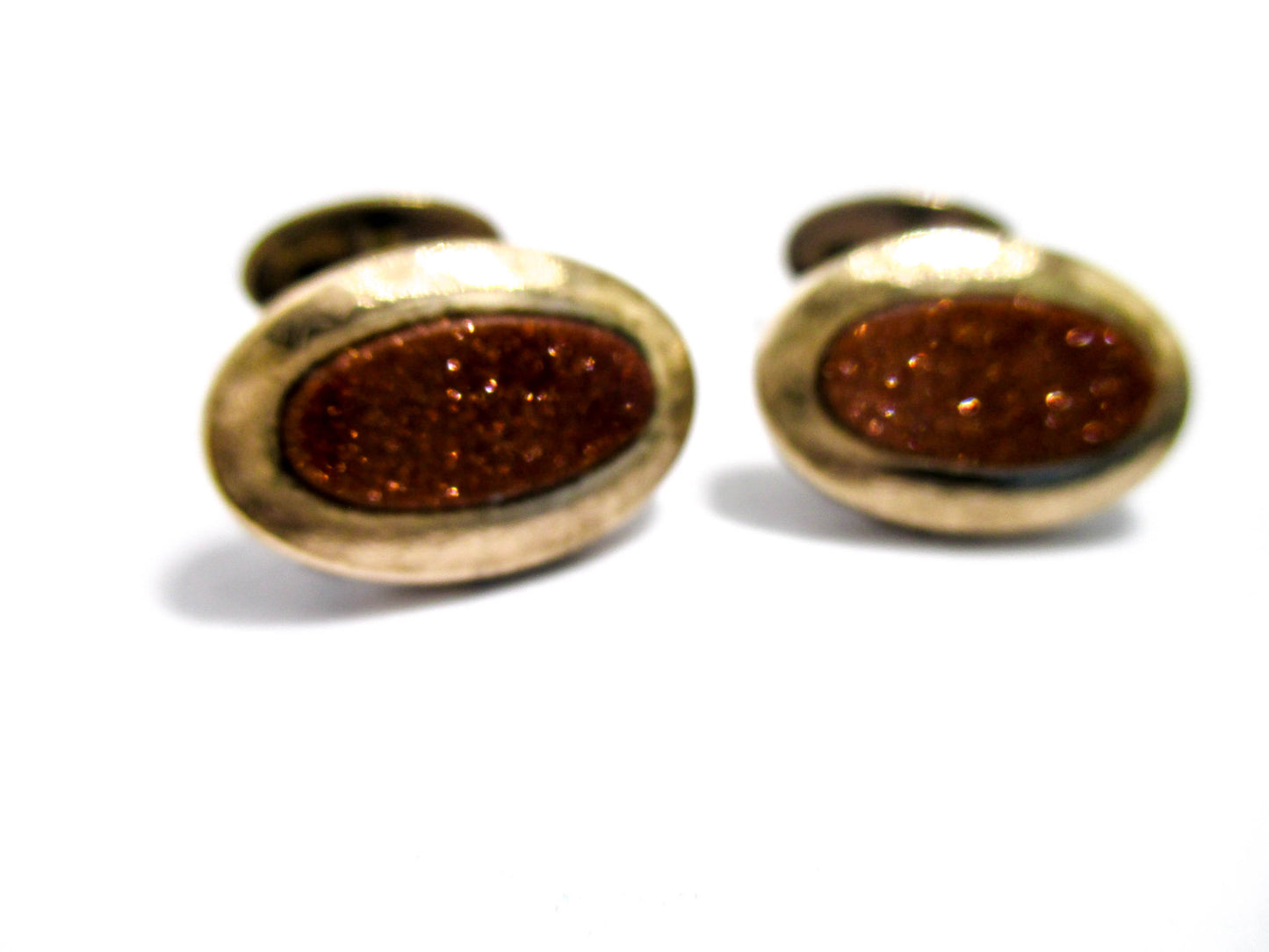 Goldstone Cufflinks - Early 1900s Edwardian Men's Fashion
