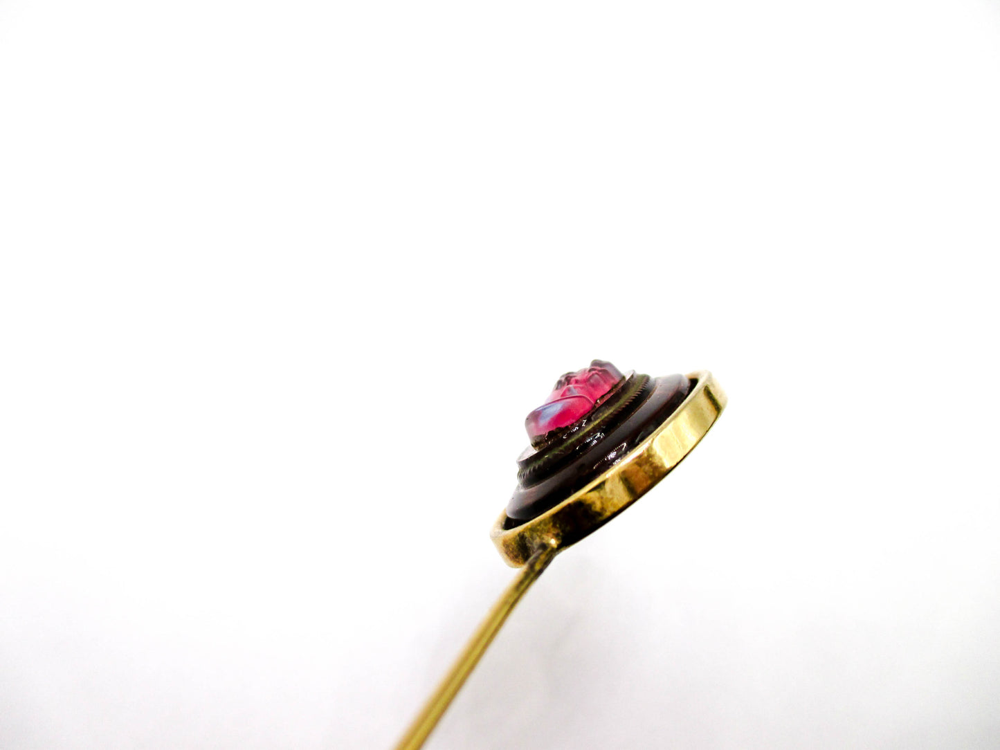 Vintage Cameo Glass Stick Pin - Could She Be Juliana D&E?