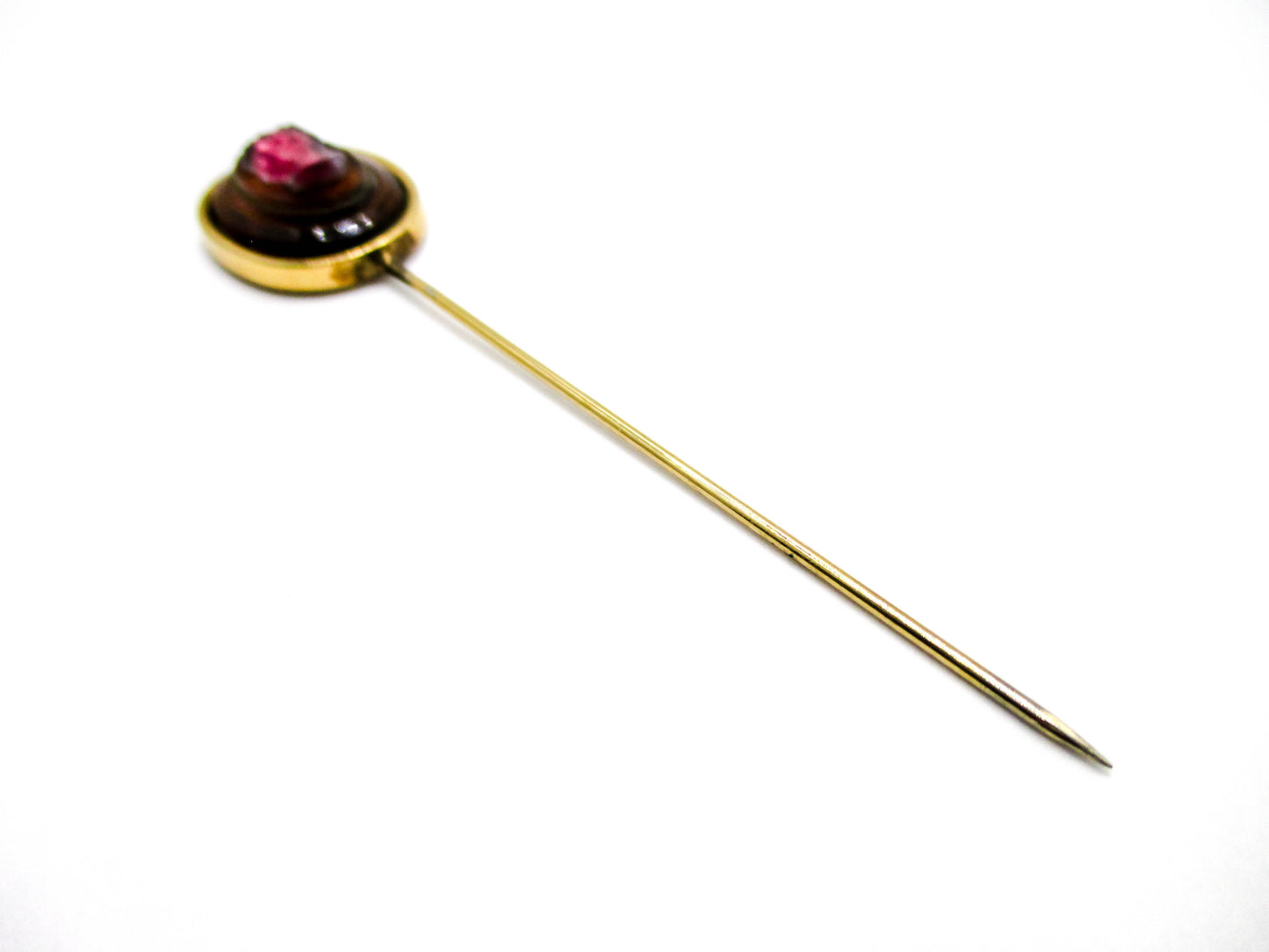 Vintage Cameo Glass Stick Pin - Could She Be Juliana D&E?